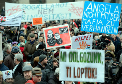 Macaristan’da hükümet karşıtı protestolar