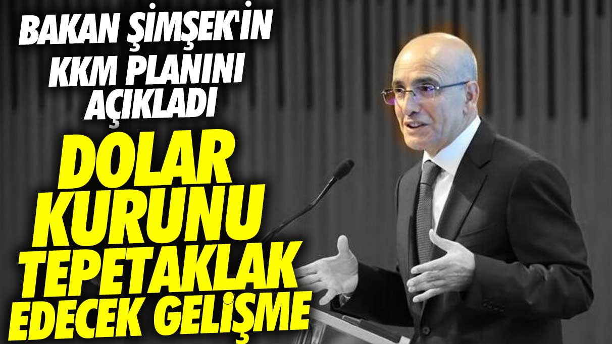Bakan Mehmet Şimşek'in Kur Korumalı Mevduat planını açıkladı