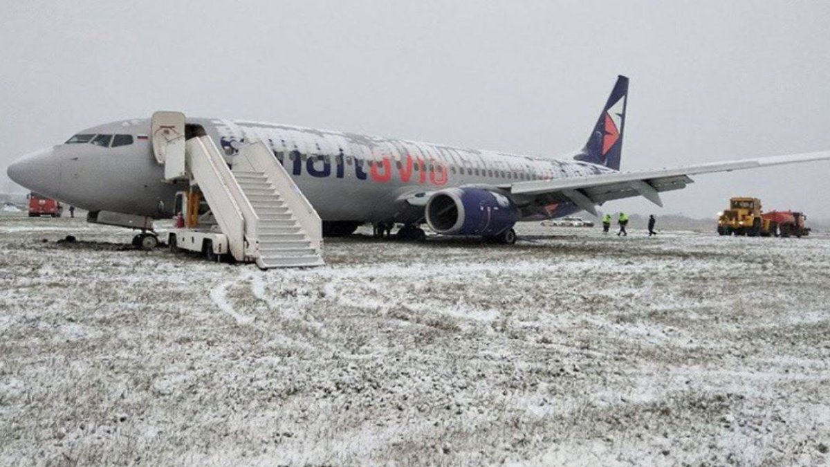 Rusya'da uçak pistten çıktı 192 kişi ölümden döndü