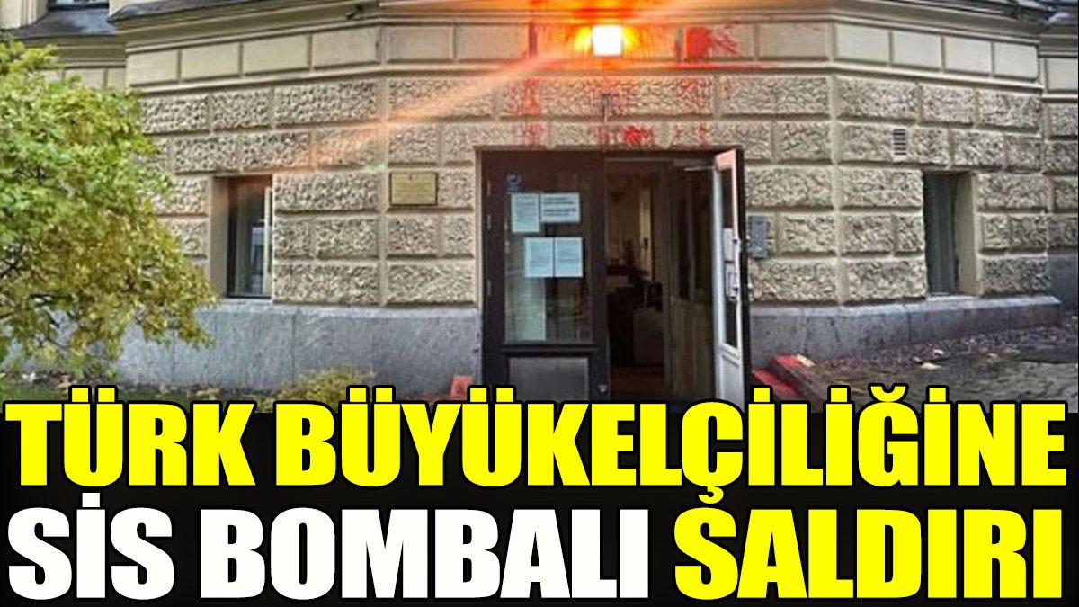 Türk büyükelçiliğine sis bombalı saldırı