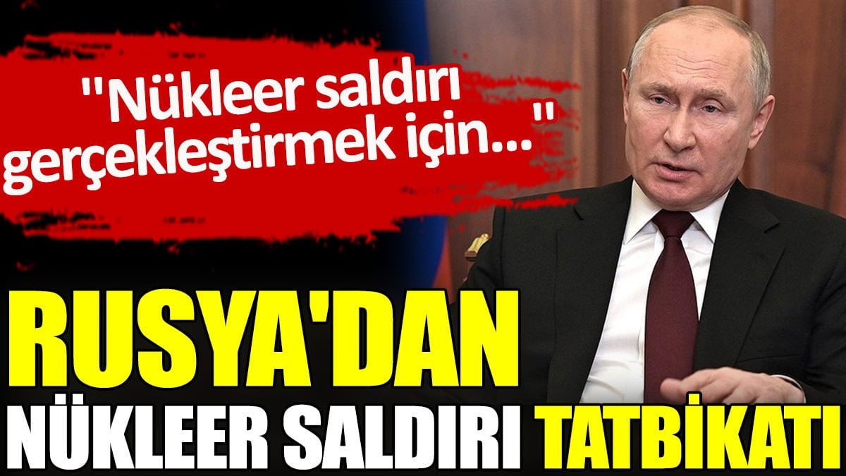 Rusya'dan nükleer saldırı tatbikatı. "Büyük bir nükleer saldırı gerçekleştirmek için..."