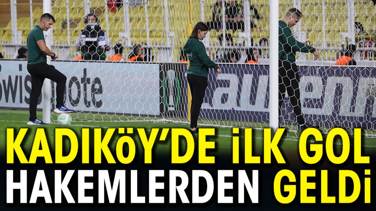 Fenerbahçe Ludogorets maçında ilk golü hakemler attı!
