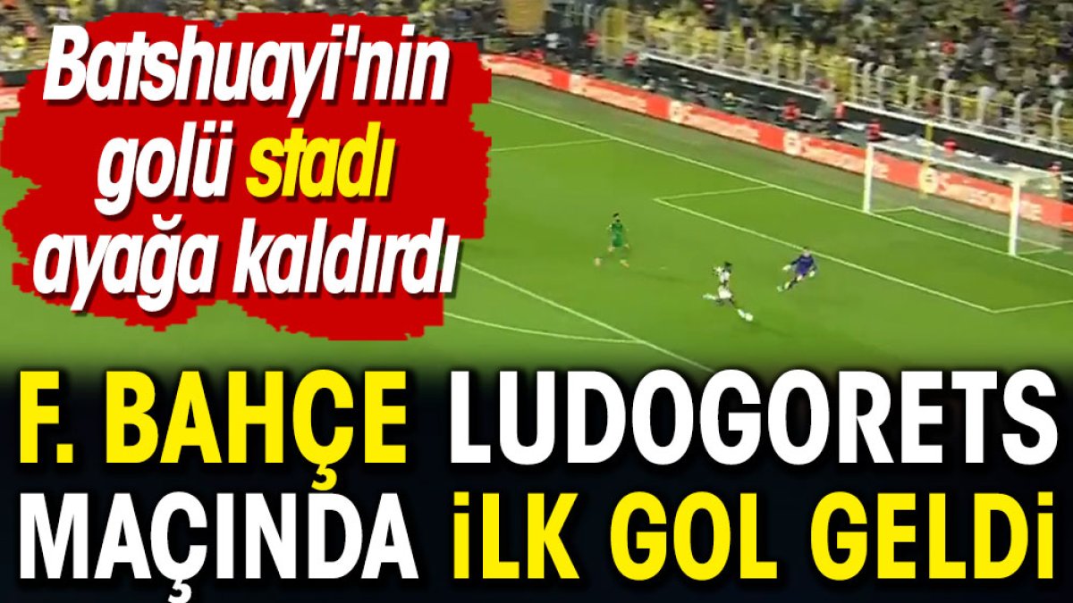 Fenerbahçe Ludogorets maçında ilk gol geldi