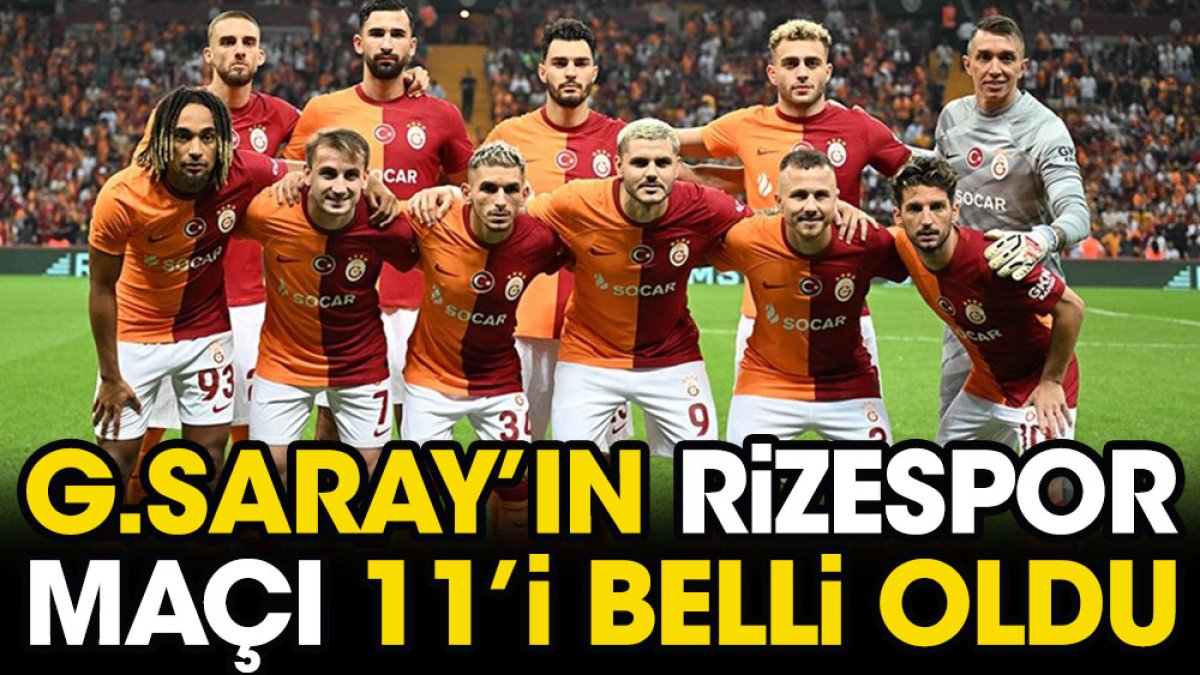 Galatasaray'da flaş Icardi gelişmesi. Rizespor maçı ilk 11'i belli oldu