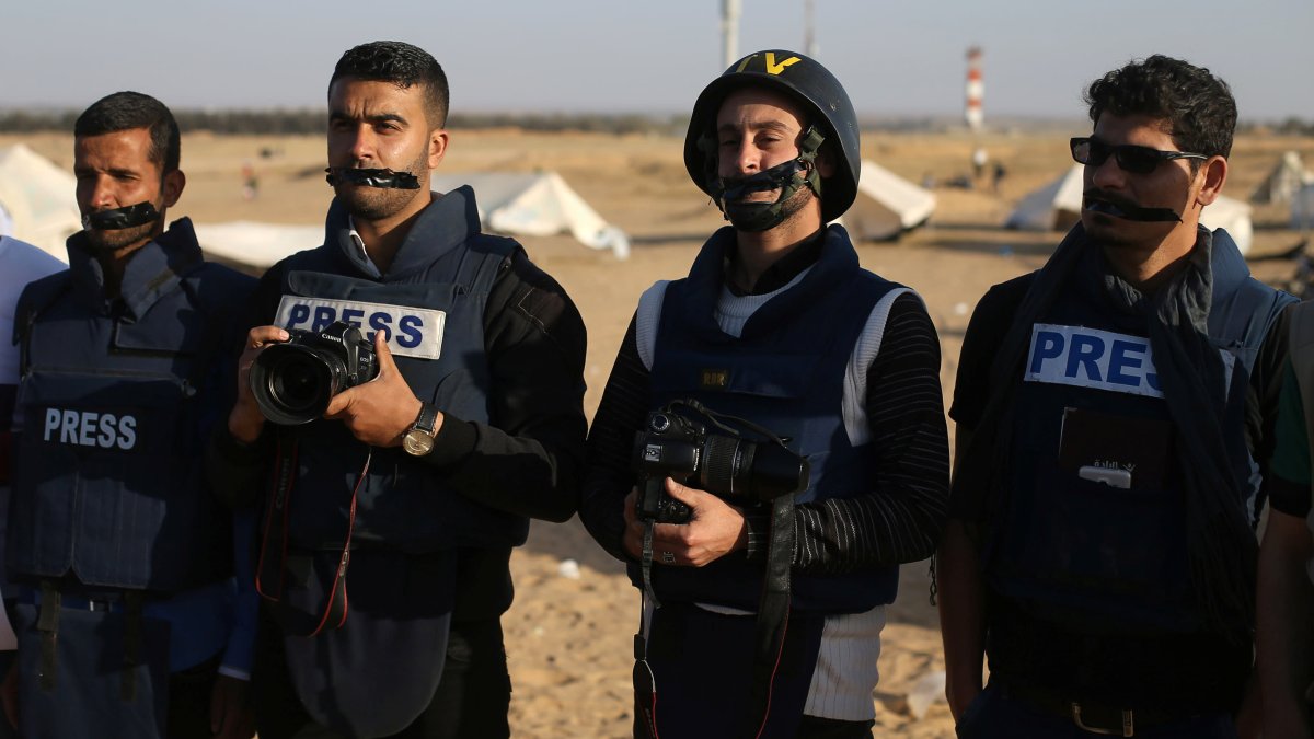 Gazze'de şimdiye kadar 34 gazeteci öldürüldü