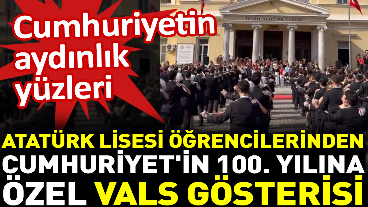 Atatürk Lisesi öğrencilerinden Cumhuriyet'in 100. yılına özel vals gösterisi