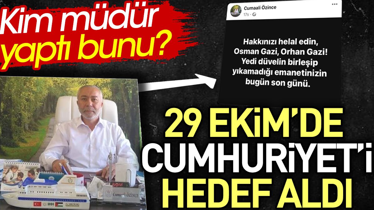 29 Ekim'de Cumhuriyet'i hedef aldı. Kim müdür yaptı bunu?