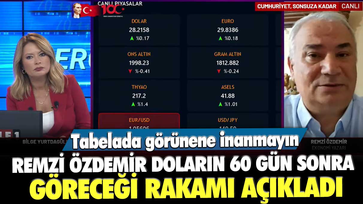 Remzi Özdemir doların 60 gün sonra göreceği rakamı açıkladı