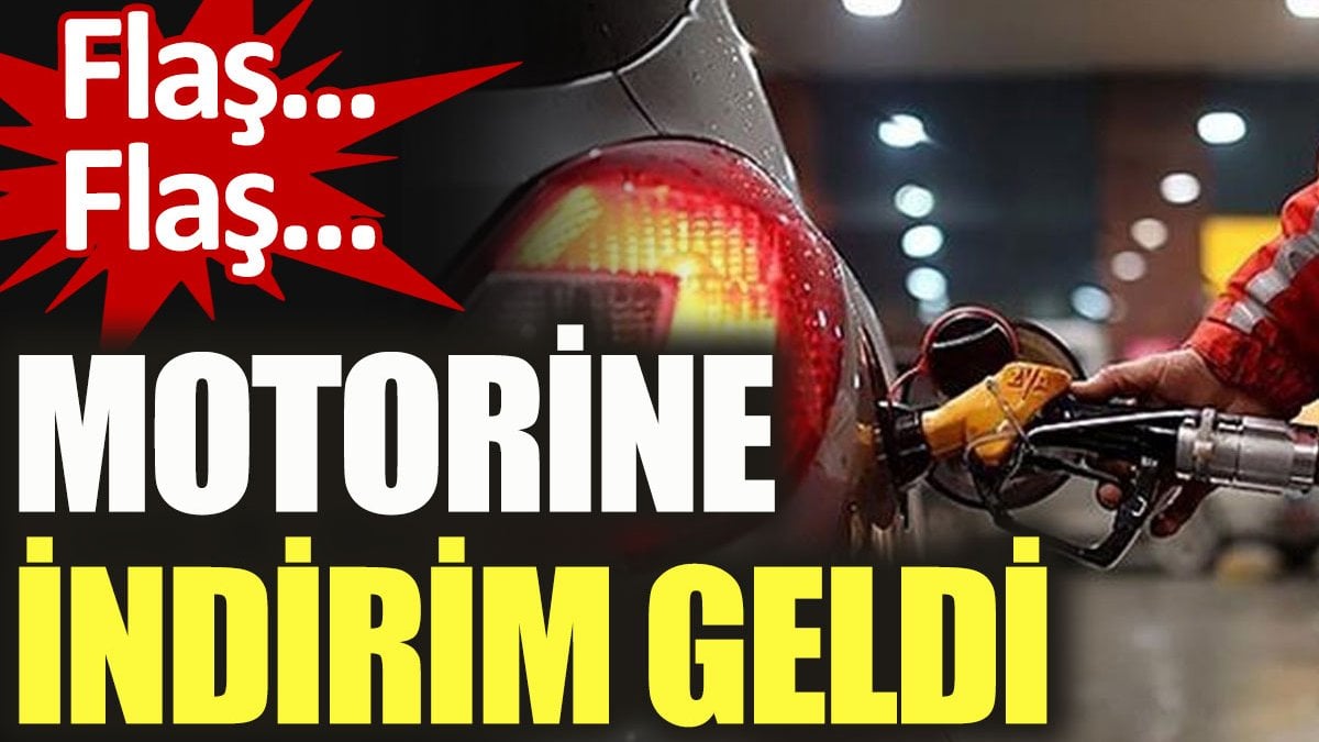 Motorine indirim geldi