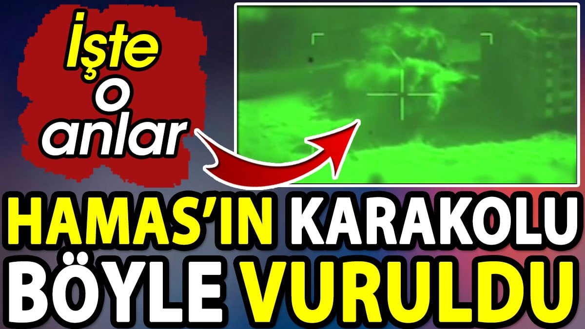 HAMAS’ın karakolu böyle vuruldu! İşte o anlar…