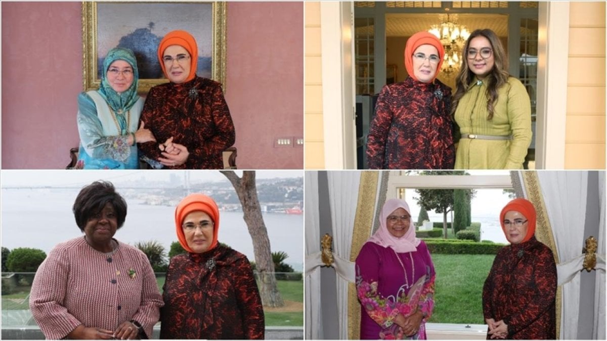 Emine Erdoğan, lider eşleri ve BM Habitat İcra Direktörü ile görüştü