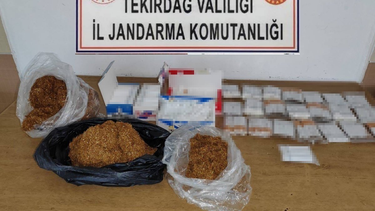 Tekirdağ’da kaçakçılık operasyonu: Tütün ve makaron ele geçirildi