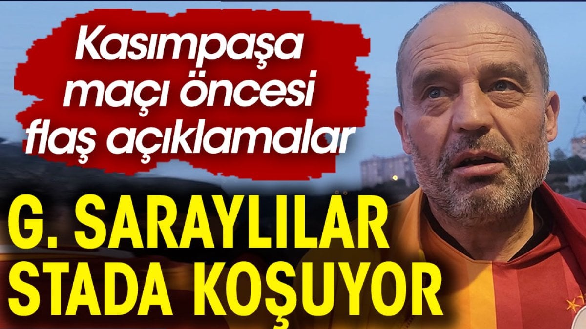 Galatasaraylılar stada koşuyor. Flaş açıklamalar