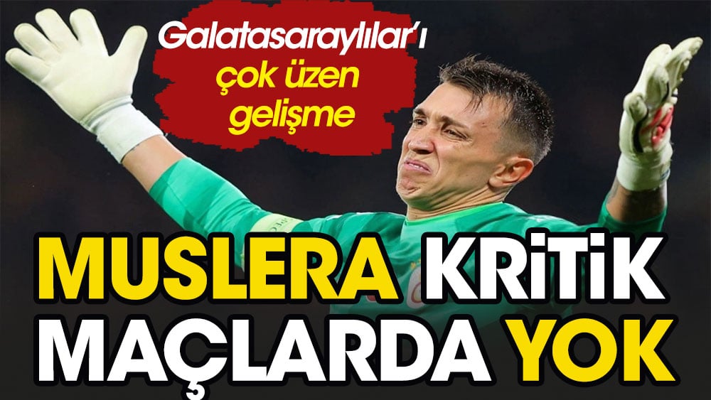 Muslera'nın kaçıracağı maçlar belli oldu. Gözler Günay Güvenç'te