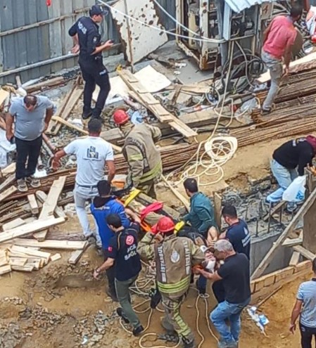 Arnavutköy’de inşaatta iş kazası: 1 işçi yaralandı