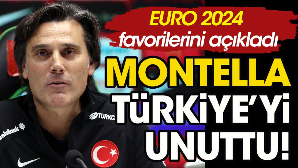 Montella, EURO 2024'te Türkiye'ye şans tanımadı
