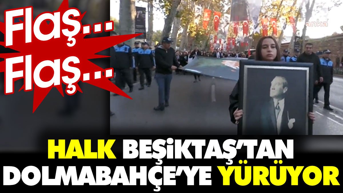 Halk Beşiktaş'tan Dolmabahçe'ye yürüyor