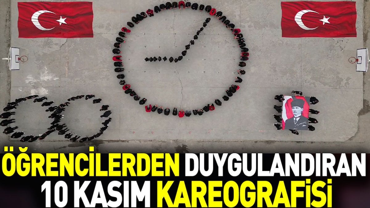 Öğrencilerden duygulandıran 10 kasım kareografisi