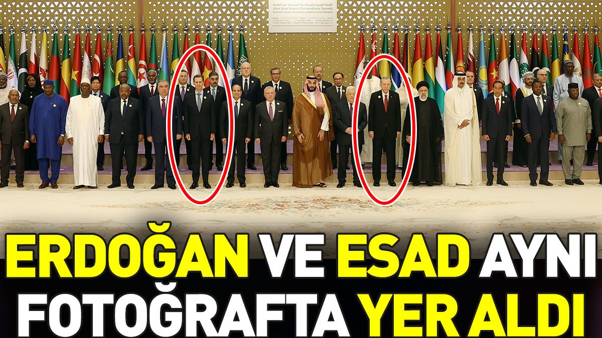Erdoğan ve Esad aynı fotoğrafta yer aldı