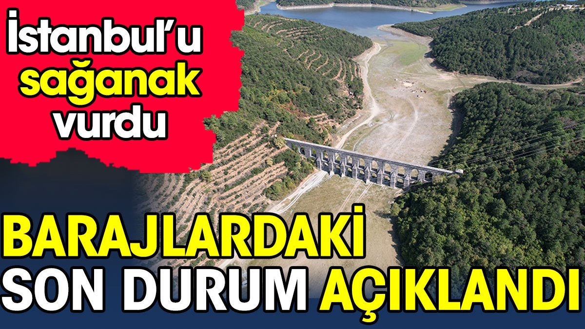Barajlardaki son durum açıklandı. İstanbul'u sağanak vurdu