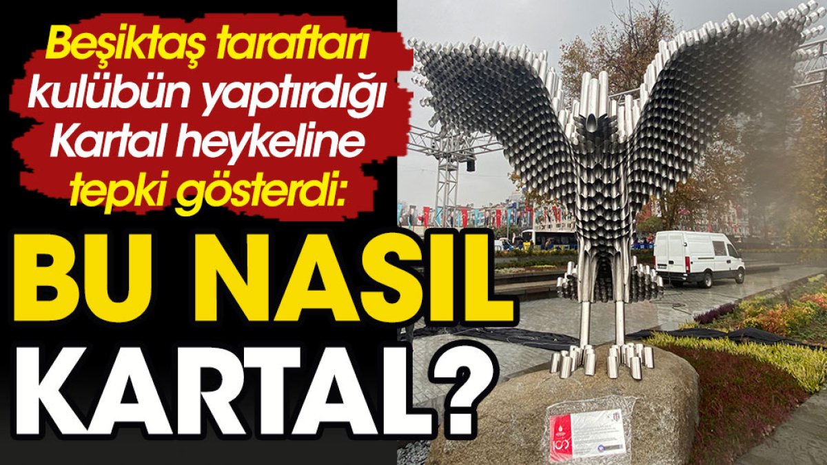 Beşiktaş'ın yaptırdığı Kartal heykeli taraftarı kızdırdı: Kartal nerede