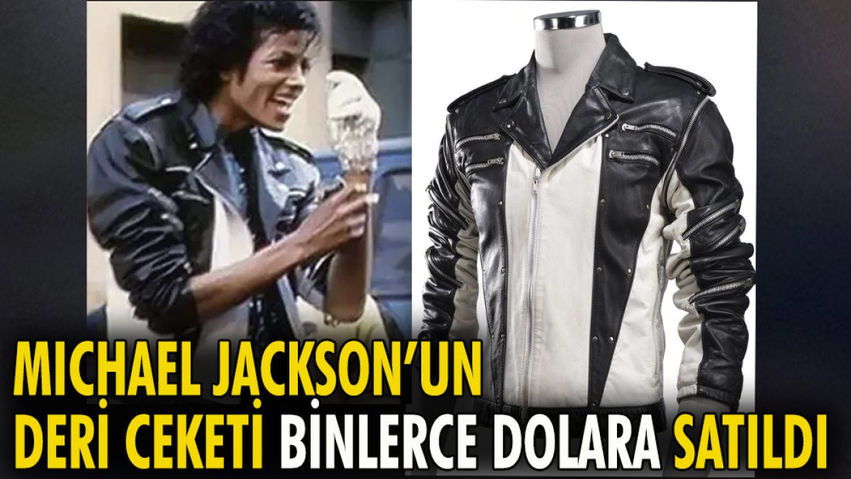 Michael Jackson'un deri ceketi binlerce dolara satıldı