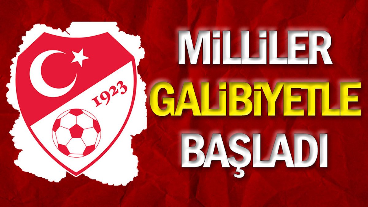 Milli takım galibiyetle başladı