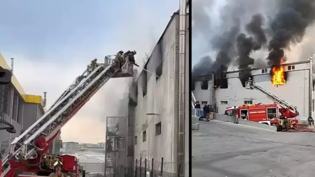 Esenyurt'ta bir fabrikada daha yangın çıktı