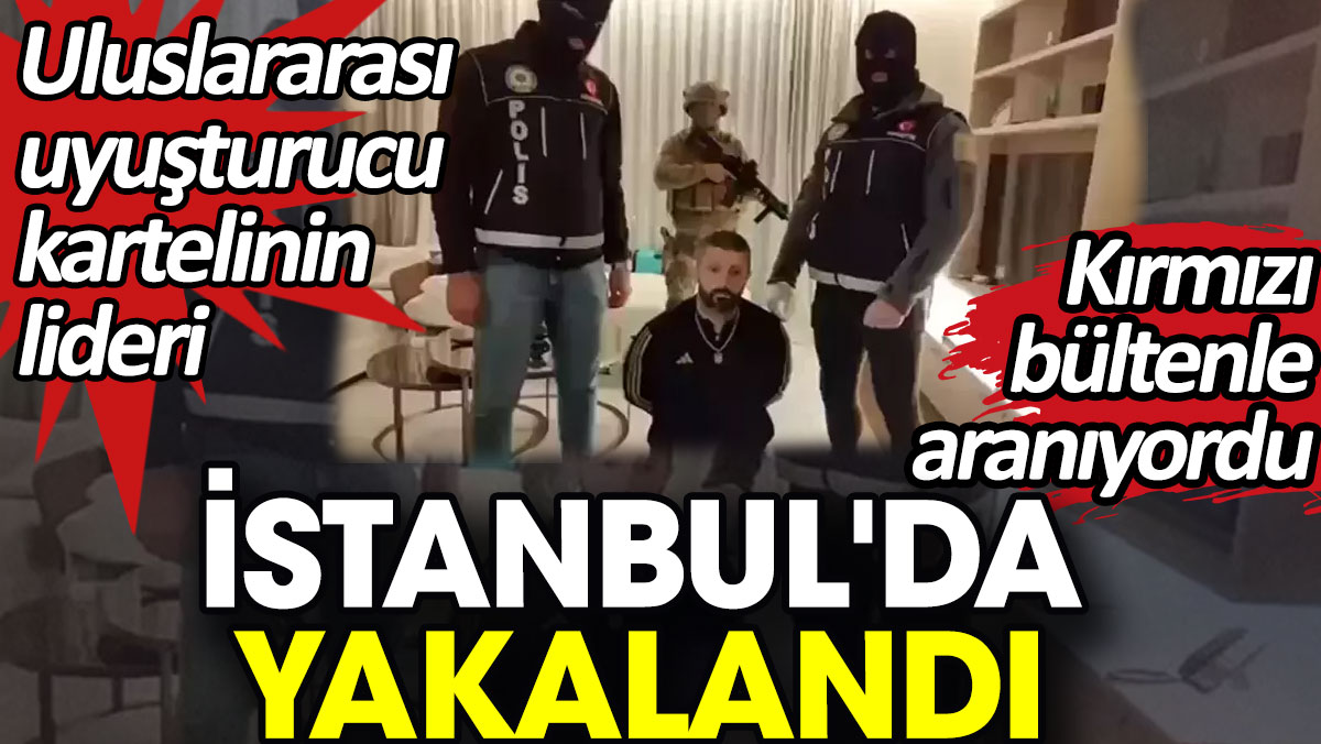 Uluslararası uyuşturucu kartelinin lideri İstanbul'da yakalandı. Kırmızı bültenle aranıyordu