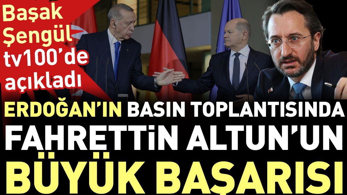 Erdoğan'ın basın toplantısında Fahrettin Altun'un büyük başarısı