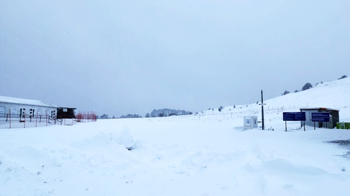 Keltepe’de kar kalınlığı 40 santimetreye ulaştı