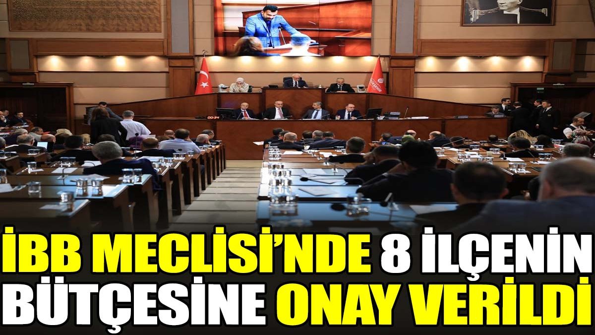 İBB Meclisi’nde 8 ilçenin bütçesine onay verildi