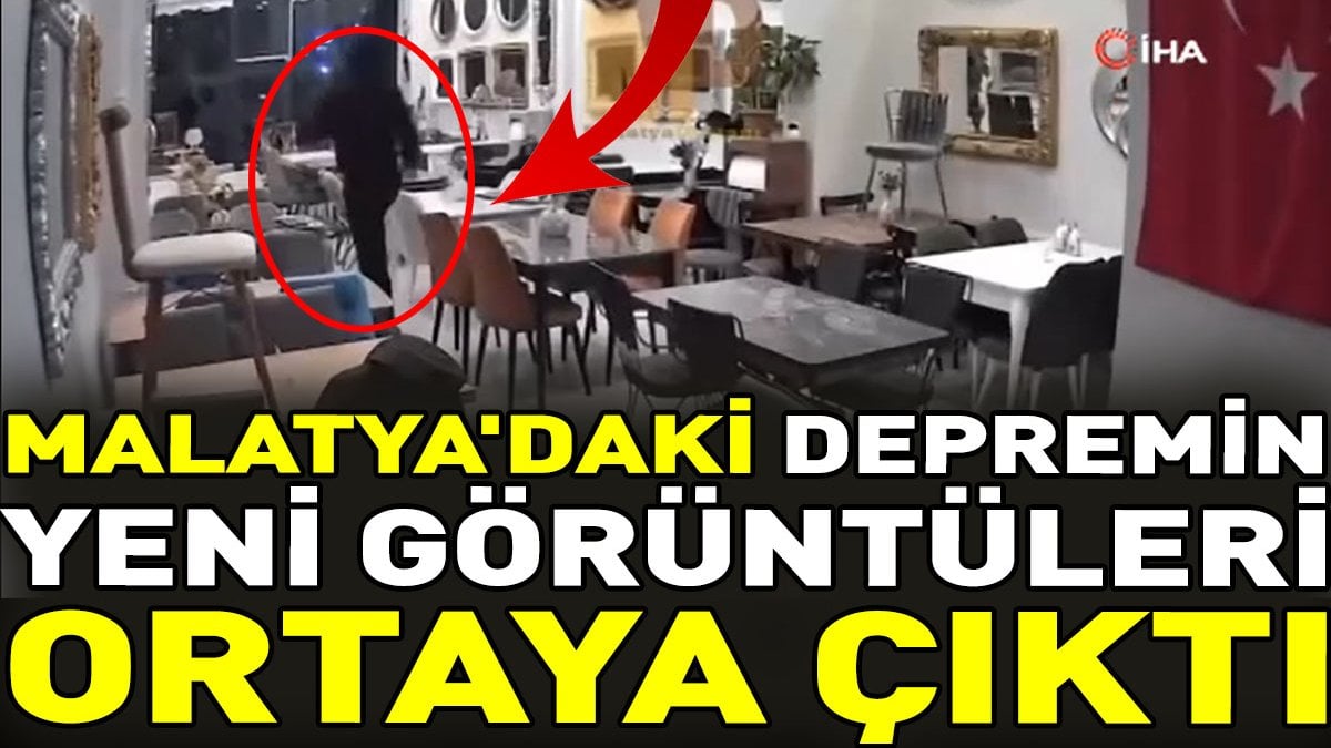 Malatya'daki depremin yeni görüntüleri ortaya çıktı