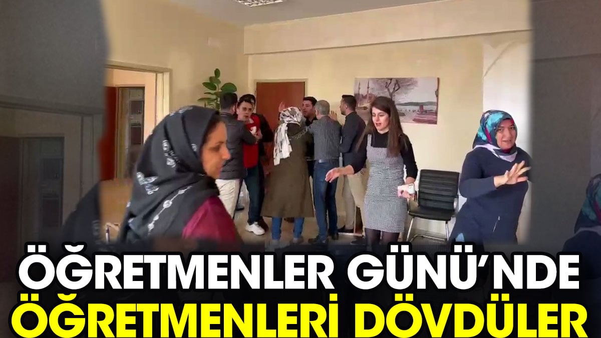 Öğretmenler Günü’nde öğretmenleri dövdüler