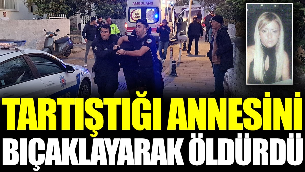 Tartıştığı annesini bıçaklayarak öldürdü