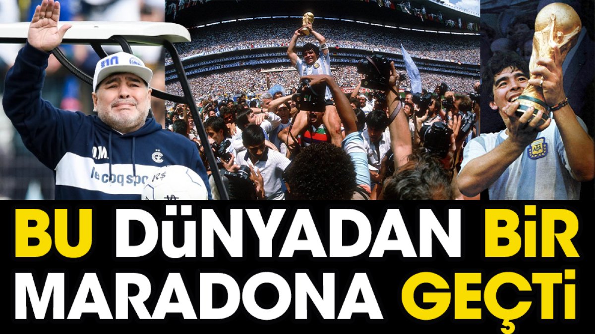 Bu dünyadan bir Maradona geçti. Efsanenin unutulmaz anları