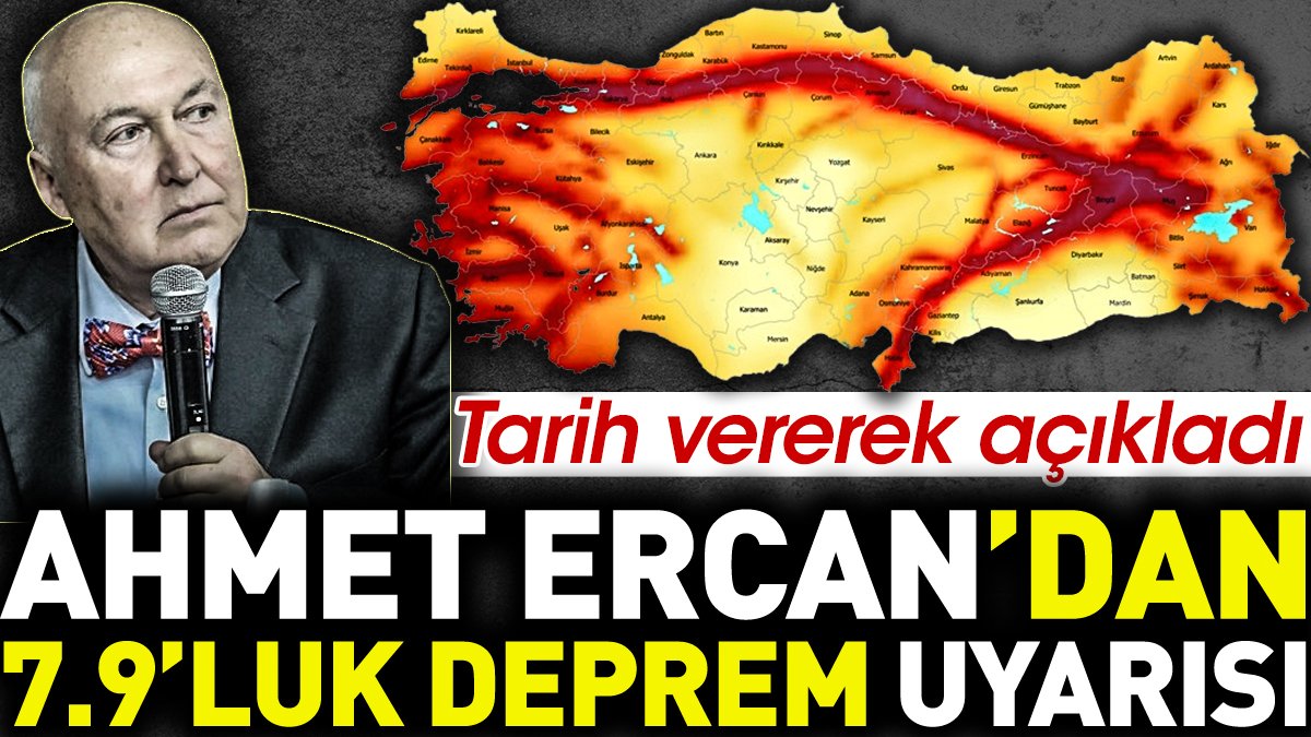 Ahmet Ercan 7,9'luk depremin olacağı yeri tarih vererek açıkladı