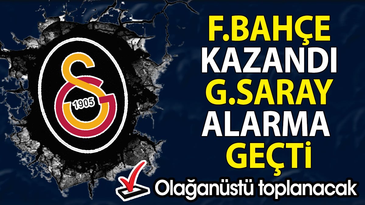 Fenerbahçe kazanınca Galatasaray alarma geçti: Olağanüstü hakem toplantısı
