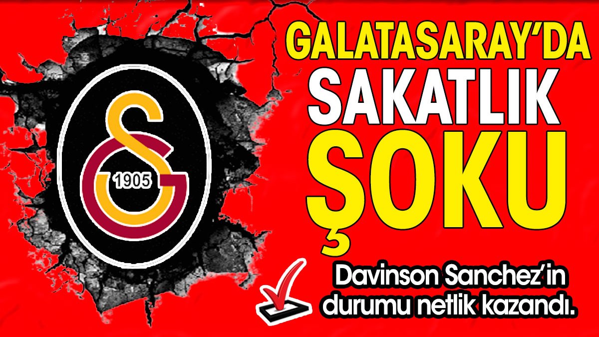 Alanya maçında sakatlanan Davinson Sanchez'den Galatasaray'a şok haber