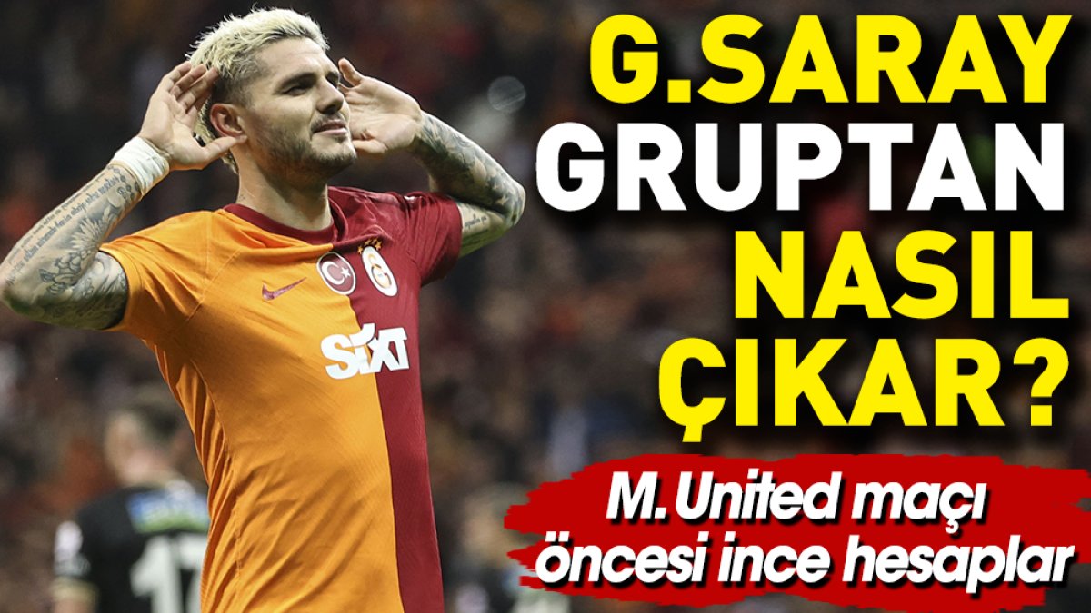 Galatasaray gruptan nasıl çıkar? Manchester maçı öncesi ince hesaplar