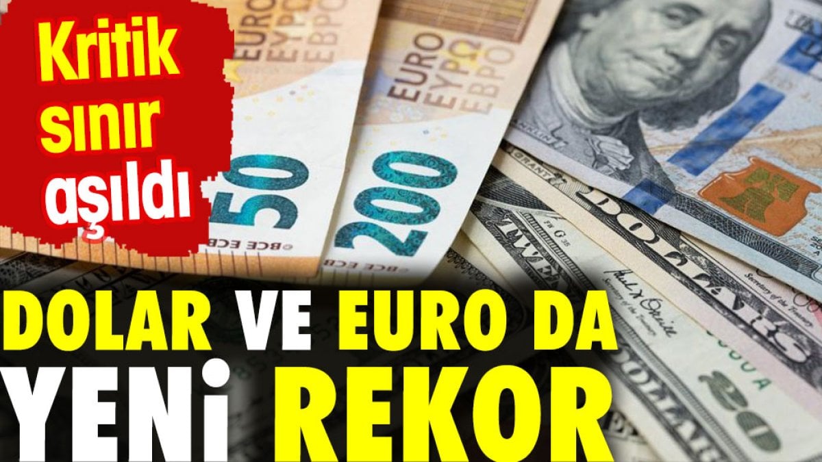 Dolar ve euro da yeni rekor. Kritik seviye aşıldı