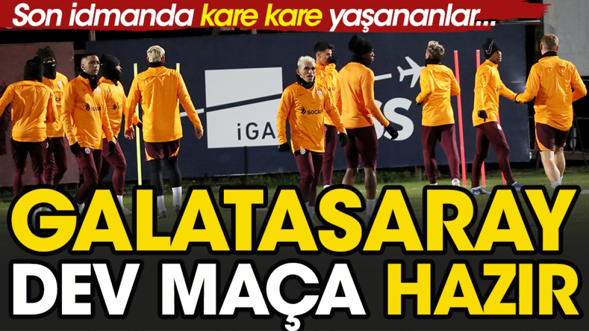 Galatasaray Manchester United'a hazır. Son idmanda an be an yaşananlar. Erden Timur sürprizi