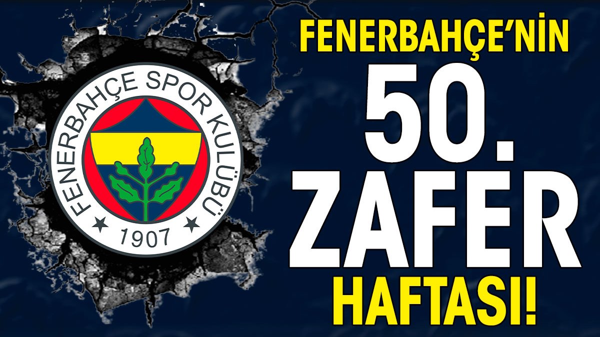 Fenerbahçe'den ulaşılması zor bir rekor: Üst üste 50 galibiyet!