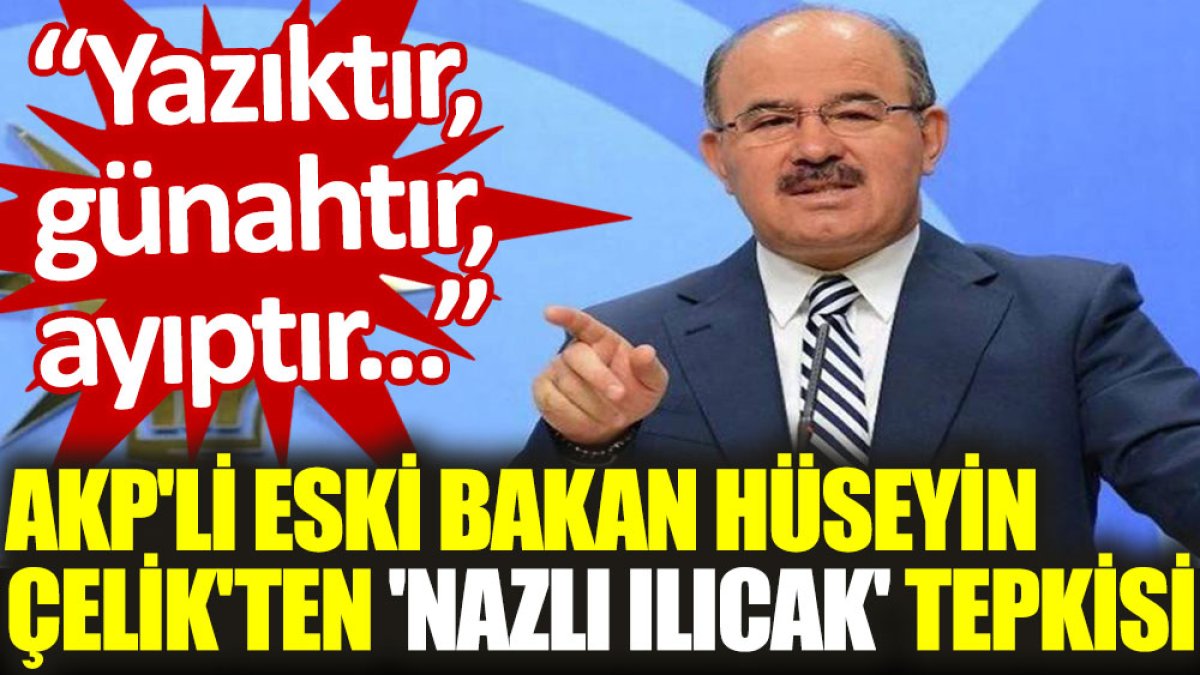 AKP'li eski bakan Hüseyin Çelik'ten 'Nazlı Ilıcak' tepkisi: Yazıktır, günahtır, ayıptır...