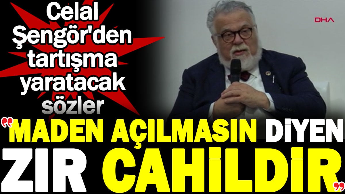 Celal Şengör'den tartışma yaratacak sözler. Maden açılmasın diyen zır cahildir