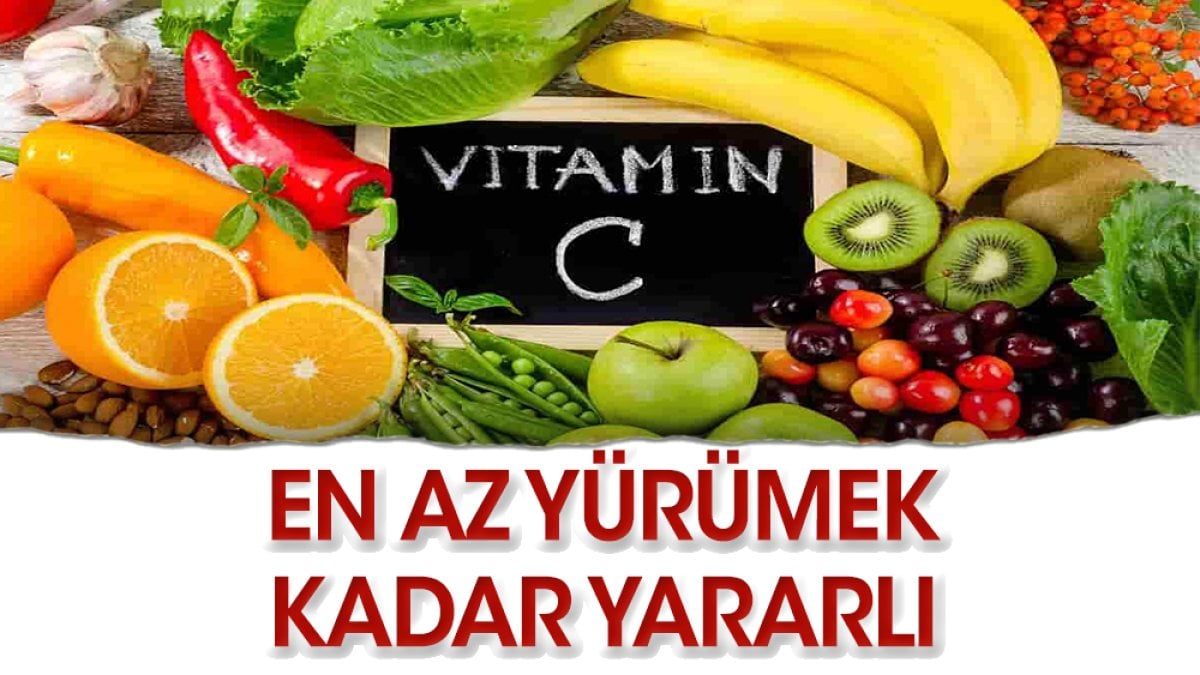 C vitamini kalp için yürümek kadar yararlı