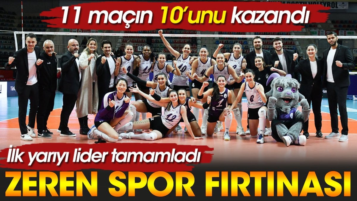 Zeren Spor ilk yarıyı lider tamamladı. Böylesi görülmedi!