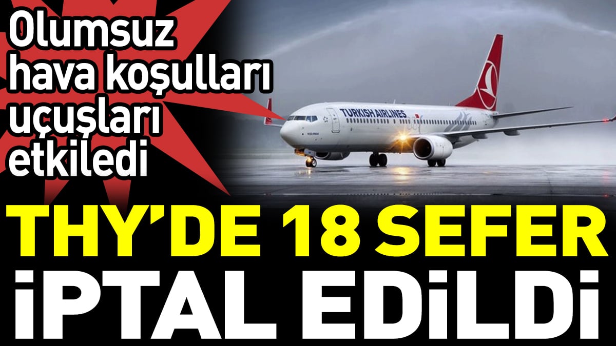 THY'de 18 sefer iptal edildi