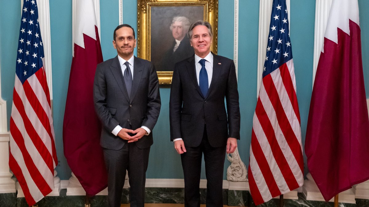 Katar Başbakanı Thani ABD Dışişleri Bakanı Blinken ile görüştü