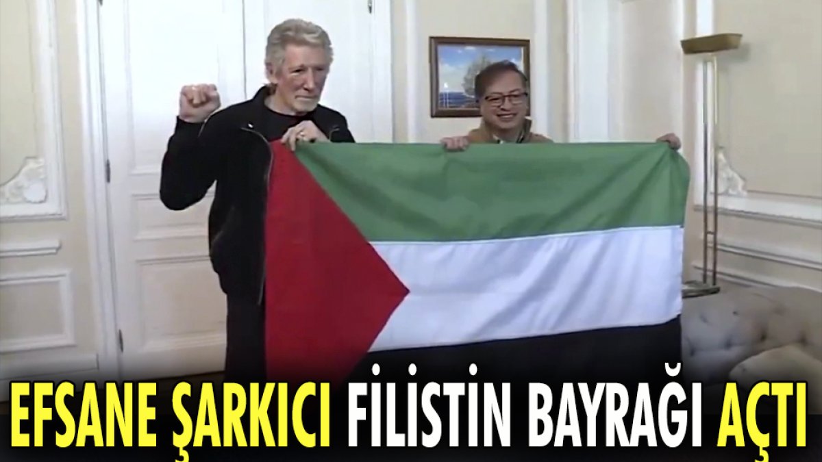 Efsane şarkıcı Filistin bayrağı açtı